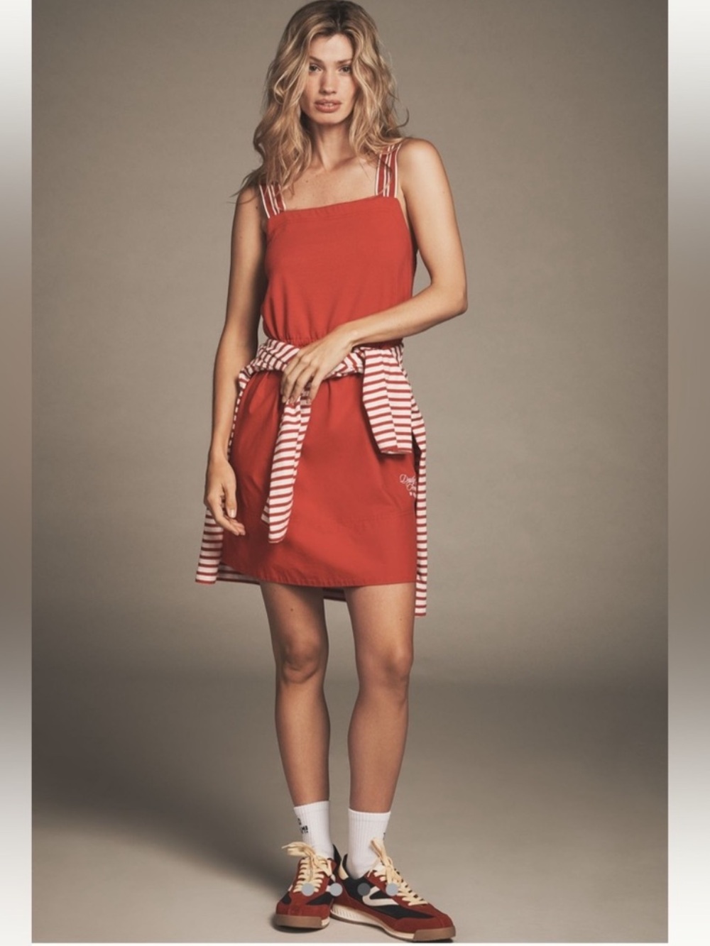 Anthropologie Daily Practice Red Mini Dress - Size L - Colour Red - BNWT